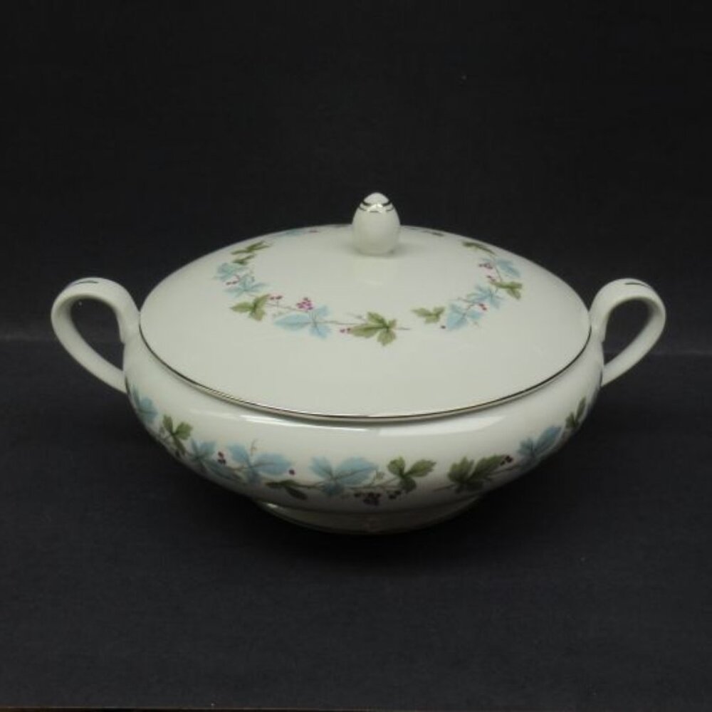 Vintage Fine China Japan Number 6701 Two-Handled Covered Vegetable Bowl